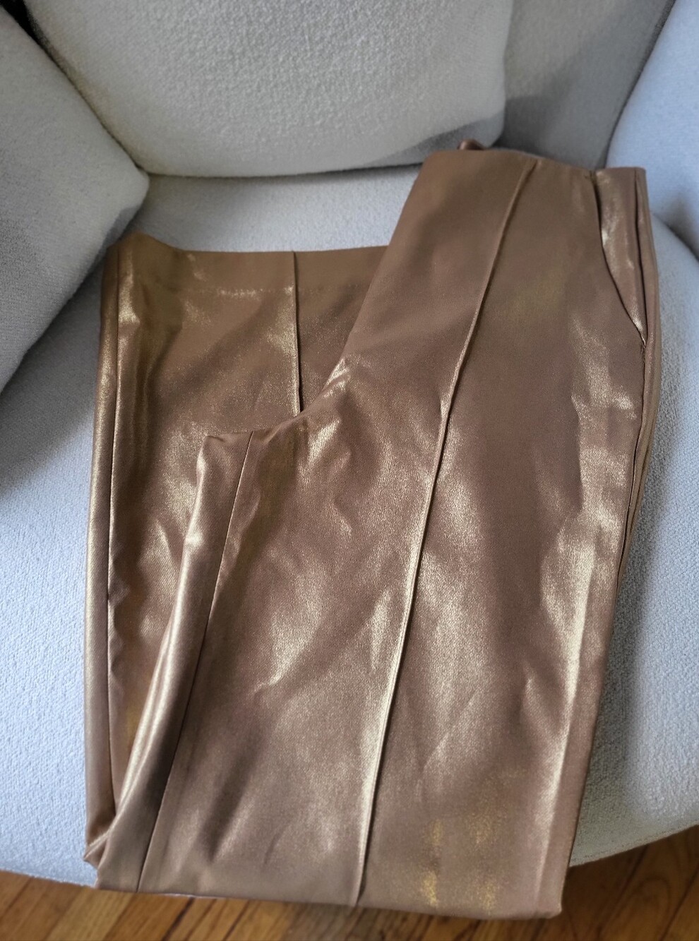 Metallic Bronze Women's Pants